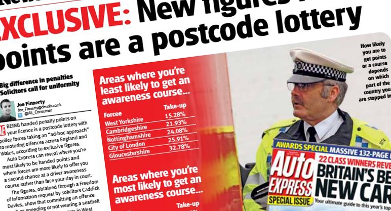 New and EXCLUSIVE research finds a postcode lottery exists for offending motorists